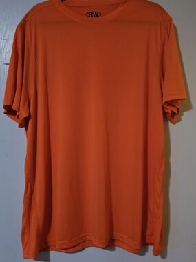 RW Orange Short-Sleeve Performance Tee for Men